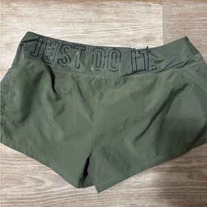 Nike Olive Green Athletic Shorts